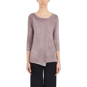 AVANT TOI Asymmetric Hem Knit Top Women LIGHT VIOLET Sweaters & Knitwear